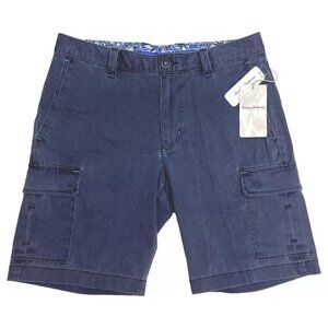 Tommy Bahama Men's Size 30 Tanzanite Twill Coastal Key 10" Casual Cargo Shorts